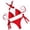 Red, variant on Plus Size for 2024 New Sexy Solid Color Diamond Bikini Bandage Split Swimsuit