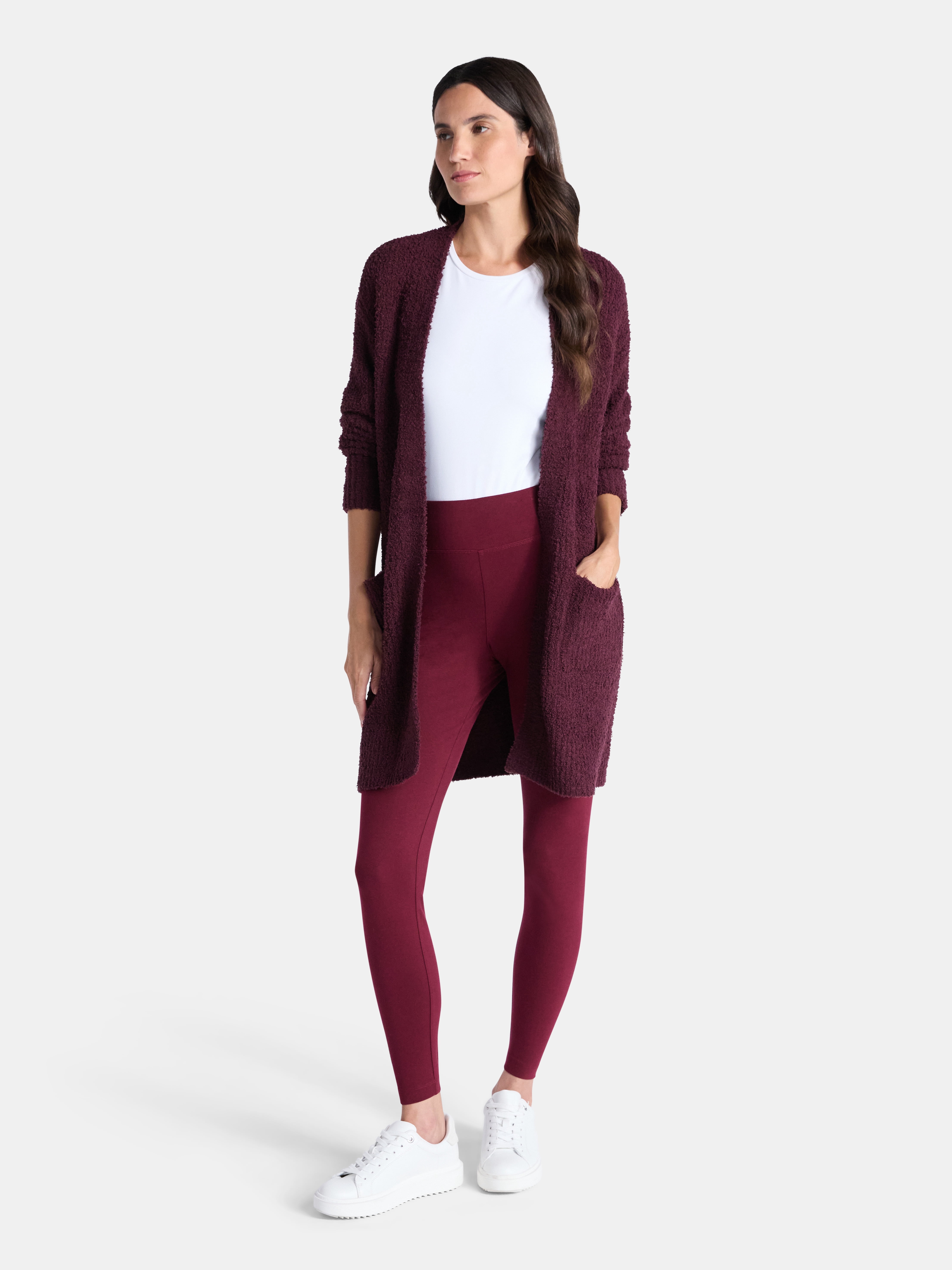 Time and Tru Women's High Rise Leggings, 27'' Inseam, 2-Pack, Sizes XS-XXXL