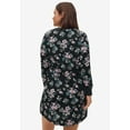 thumbnail image 2 of Ellos Women's Long Sleeve Henley Sleepshirt Nightgown, 2 of 5