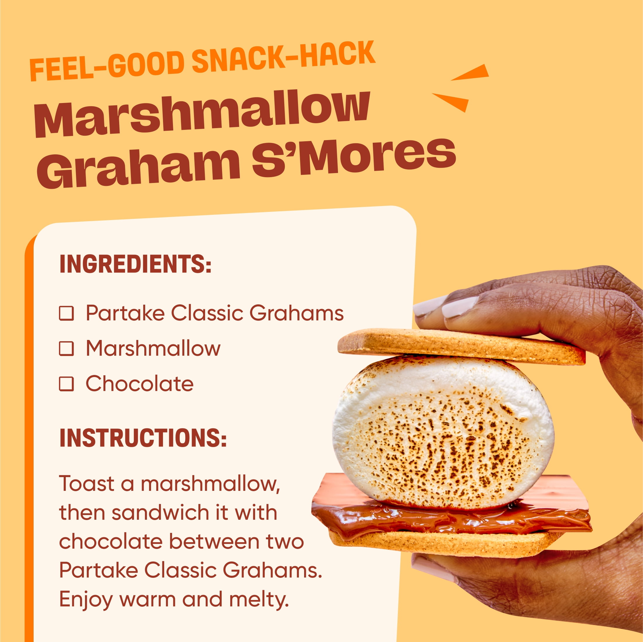 Partake Classic Graham Crackers, Vegan & Gluten-Free, Shelf-Stable, Crunchy, Baked, 6.75 oz