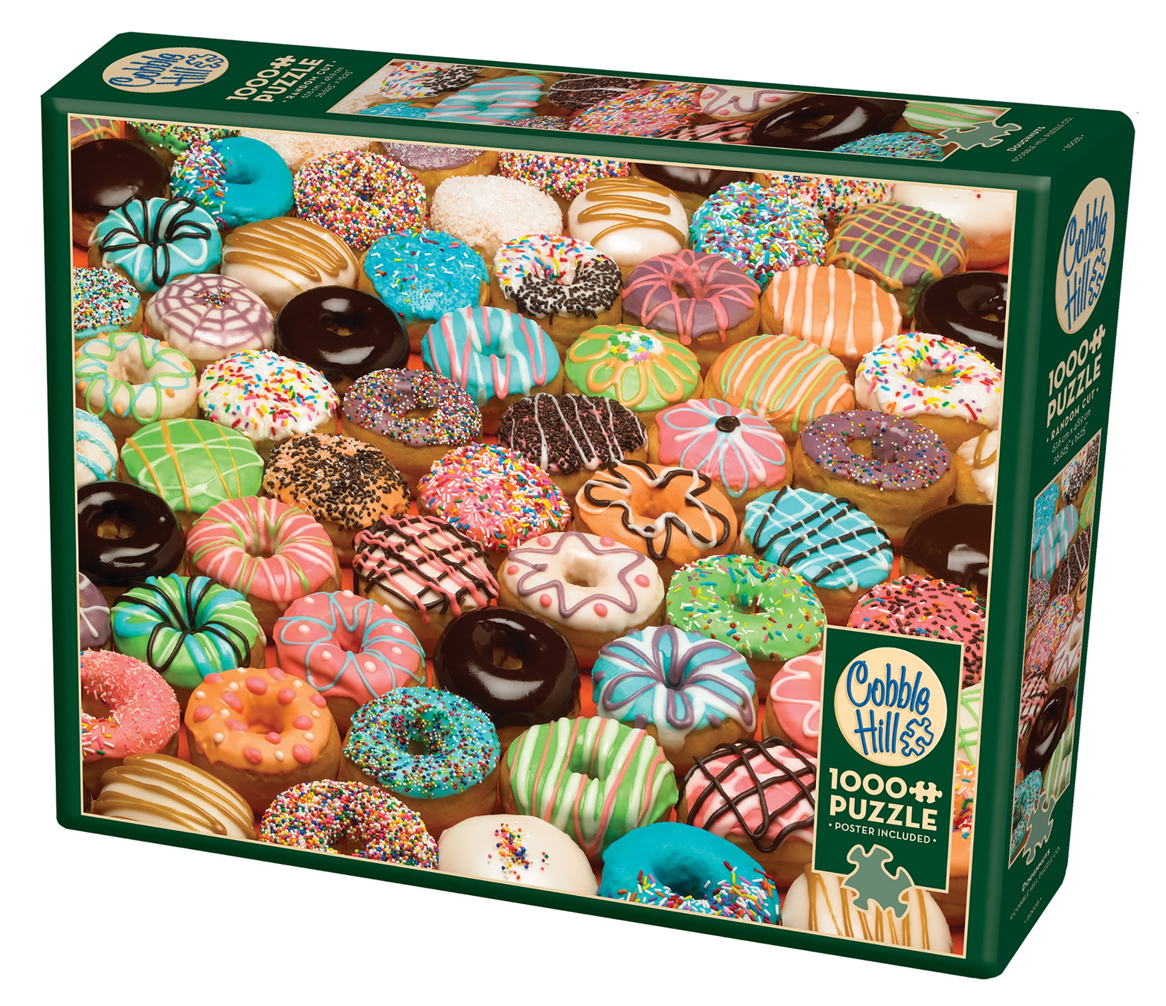 Colorful Sprinkle Gourmet Donuts Fancy Puzzle 100 Pieces 8.75"X11.25" Piece NEW