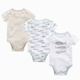 thumbnail image 5 of Baby Onesies Boy Baby Bodysuit Boy Girl Clothes Soft Newborn Infant Outfit Short Sleeve Romper 3-Pack, 5 of 6