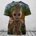 thumbnail image 1 of Wächter der Galaxie Groot Männer Frauen Kurzarm lässig Stil 3D-Druck Camiseta Sommer lässig Streetwear Camisetas Dibujos animados xuanjing unisex, 1 of 2