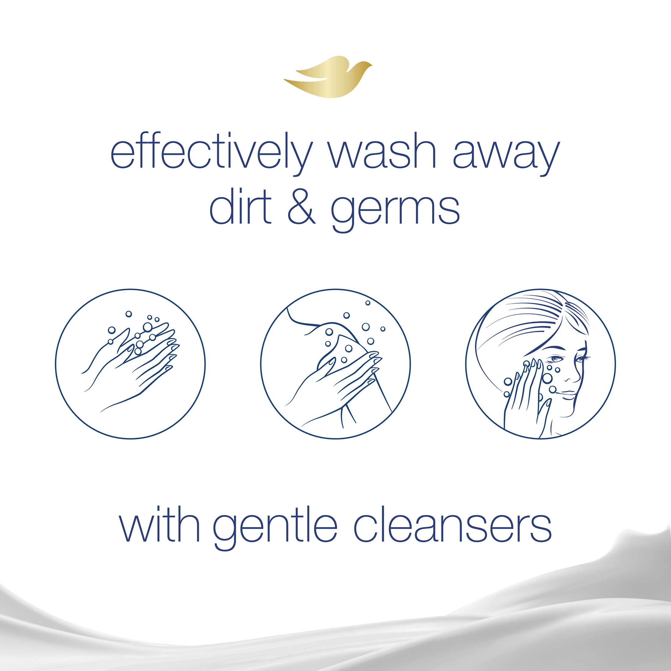 Dove Sensitive Skin Gentle Beauty Bar Soap, Unscented, 3.75 oz (8 Bars) - image 4 of 9