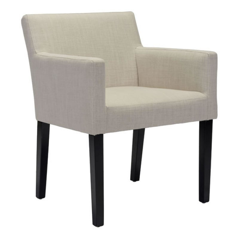 Dining Room Chairs, Beige Franklin Comfortable Upholstered Modern