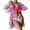 B, variant on Women's Long Sleeve Push Up Swimsuit High Waist Bikini Set With Cover Up Beach Bathing Suit Three Piece Tankini L,S
