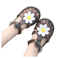 thumbnail image 2 of THJRPQJFD Baby Jelly Flats with Floral Kids Dance Shoes Toddler Party Mary Jane Cosplay Shoes Princess Sandals for Little Girls Shoes, 2 of 5