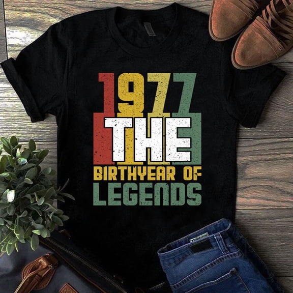 1977 The Birthyear of Legends Vintage Tshirt