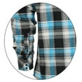 thumbnail image 5 of Gioberti Men 100% Cotton Western Flannel Plaid Shirt w/Snap-on Button, 5 of 6