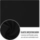 thumbnail image 2 of Leather Fitted Rectangular Tablecloth, Elastic Edge Tablecloth, Washable Tablecloth for Outdoor, Patio, Kitchen and Dining Room- Black||8FT 244x75CM, 2 of 4