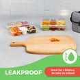 thumbnail image 4 of Contenedores Reutilizables para Snacks MACTANO 240mL con 3 Compartimentos, 40 Sets, 4 of 7
