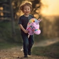 thumbnail image 2 of Palo de peluche con forma de unicornio, diseño de caballo, Hollyhome, 91 cm, con sonido de relincho, 2 of 9