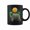 Black, variant on Zombie Mummy Pug Halloween With Full Moon Coffee Mugs