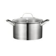 thumbnail image 1 of Starfrit The Rock Wave Stainless Steel 4.9Qt (5.6L) Stockpot w/Lid, Wave.Tec Non-Slip Handle, Stainless Steel, Oven Safe, PFOA Free, Easy to Clean, Silver, 1 of 10