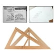 thumbnail image 3 of Abbracc Wooden Math Geometry Tool Teacher Teaching Tool Educational Triangle Triangle, 3 of 8