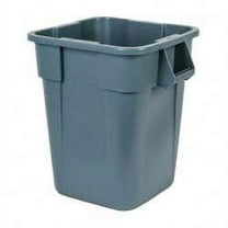 Rubbermaid 40 Gal Square Gray Trash Can