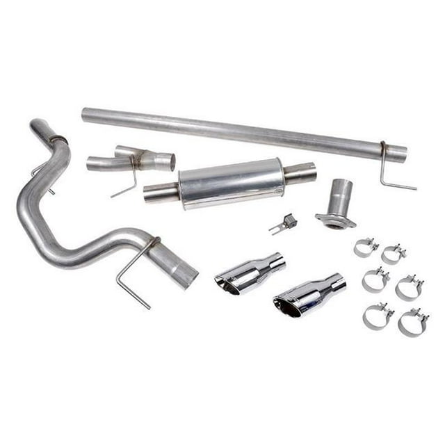 Stainless Steel Cat-Back Exhaust System with Split Side Exit for 2015-2018 Ford F-150