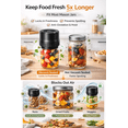 thumbnail image 5 of Electric Mason Jar Vacuum Sealer Kit, One-Button Vacuum Sealing for Wide & Regular Mouth Mason Jars, USB Rechargeable, Includes 5 Wide-Mouth Lids, 5 Regular-Mouth Lids & Type-C Cable, Black, 5 of 6