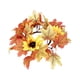 thumbnail image 2 of Corona de puerta de Halloween, guirnalda de hojas de arce, corona de otoño e invierno para Navidad, Acción de Gracias, adorno decorativo para el hogar, anillo de vela de plástico, 2 of 6