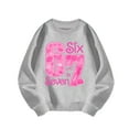 thumbnail image 6 of Kids Hoodies Sweatshirts Valentine'S Day Six Seven 67 Letter Print Kids' Printed Pullover Sweatshirt Long Sleeve Crewneck Casual Girls And Boys Soft Tops Pink 150/(10-11 Years), 6 of 9