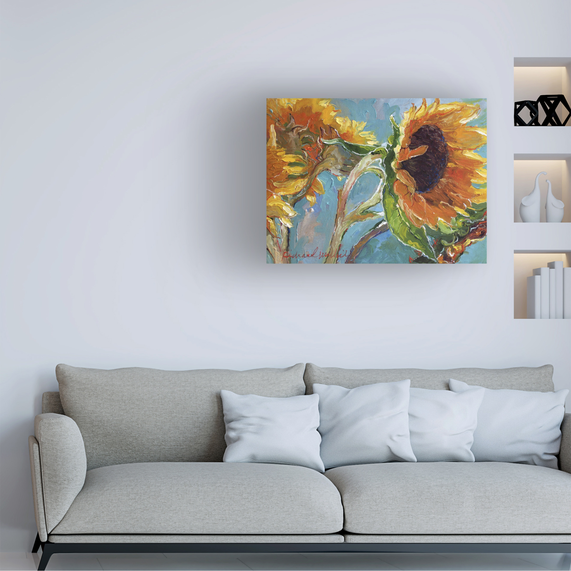 Richard Wallich 'Sun 11' Canvas Art