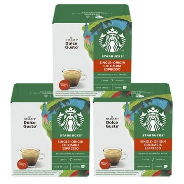 NESCAFE DOLCE GUSTO Starbucks Espresso Colombia Coffee Pods x12 (Pack of 3, Total 36 Pods)
