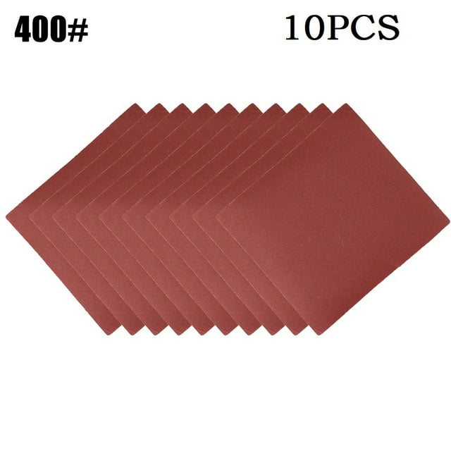 10Pcs 110x100mm Abrasive Sanding Paper Flocking Sand Paper 60-1000Grit Polisher 400#