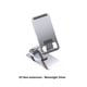 thumbnail image 3 of Kearding Soporte plegable para teléfono, soporte para tableta, aleación de aluminio ajustable, soporte para teléfono móvil de , accesorio de Teléfono y Comunicación Plata, 3 of 6