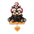 thumbnail image 4 of Personalized Family of 3 Black Bear Ornaments for Christmas Tree 2024 - Cute Bear Family Xmas Decor, 4 of 10