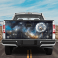 thumbnail image 3 of Lotusprinthandmade Abstract Dandelion Flower Vinyl Graphic Tailgate Wrap for Truck, 24"x58", 3 of 4
