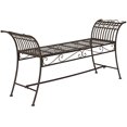 thumbnail image 4 of Safavieh Outdoor Collection Hadley Antique White Bench, 4 of 5