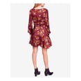 thumbnail image 2 of Free People Womens Floral Fit & Flare Dress, Purple, 0, 2 of 4