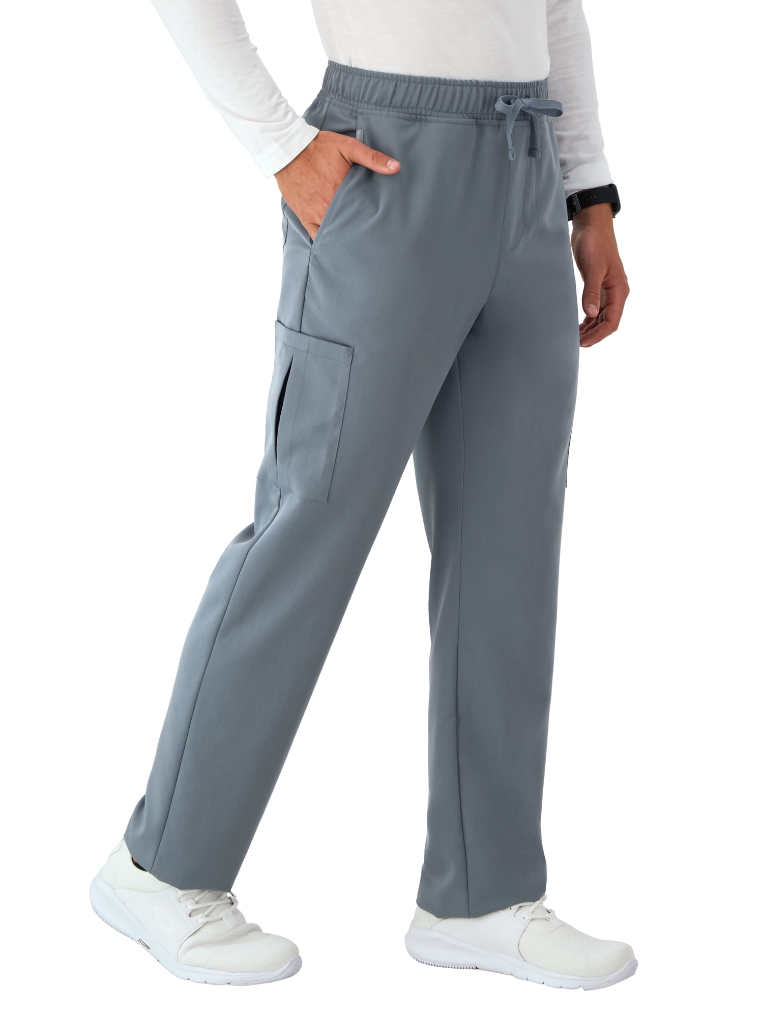 Hanes Mens Hanes Men's Scrubs Drawstring Scrub Pants, Straight Leg, Comfort Fit, Sizes S-3XL