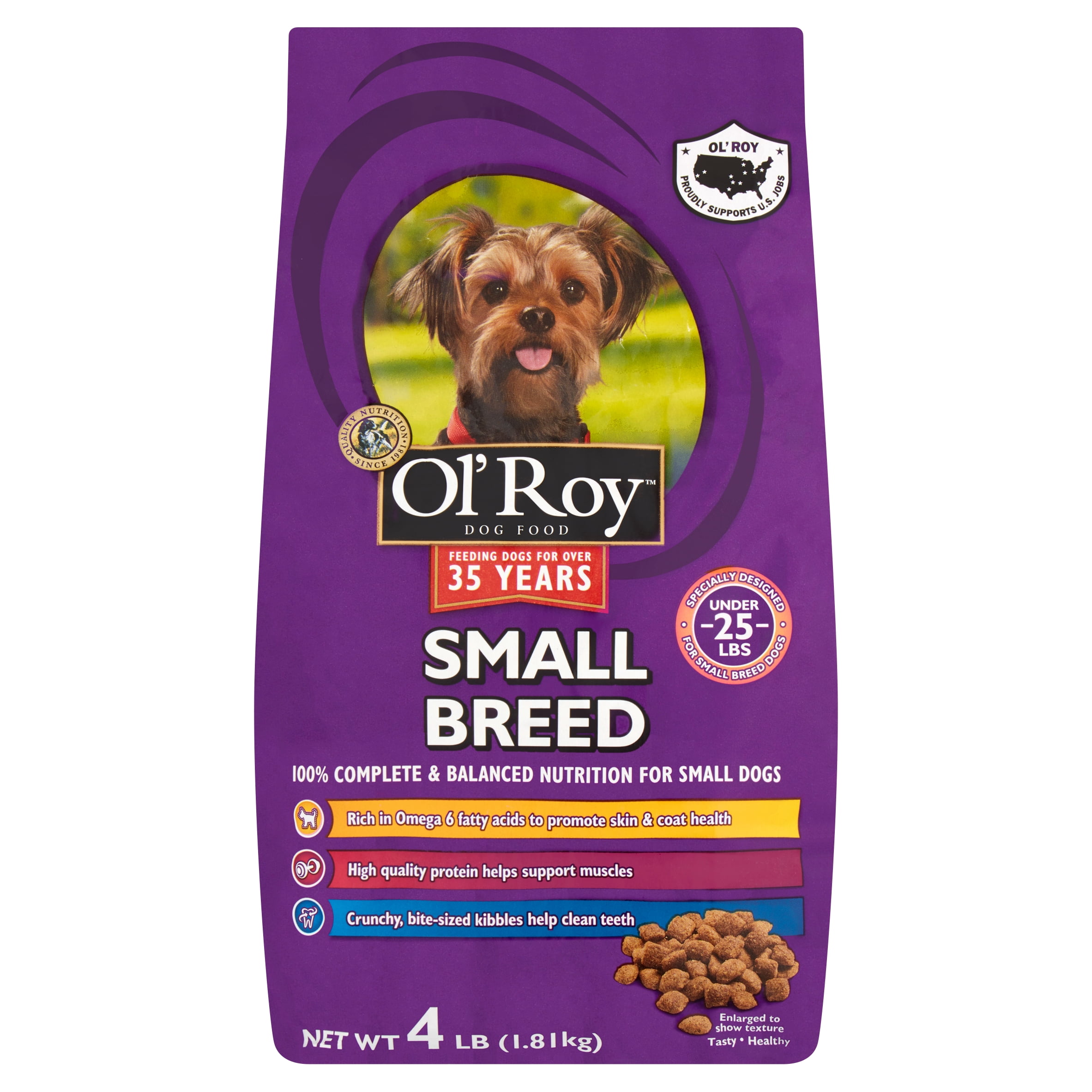 Ol' Roy Small Breed Dry Dog Food, 4 lb 