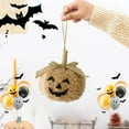 thumbnail image 4 of Halloween Felt Pumpkins Ornaments 3D Evil Pumpkin Hanging Ornaments 3.35inch Fabric Pumpkins Tree Crafts for Fall Thanksgiving Home Farmhouse Harvest Party Decor (1 PCS), 4 of 4