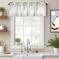 thumbnail image 2 of Rattails Leaves Valance Curtain Vines Plants Branch Gradient Watercolor Window Valances Rod Pocket Short Curtains Window Treatments for Kitchen Bedroom Bathroom Laundry 60" x 14", 2 of 9