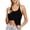 Black, variant on Seamless Yoga Tank Top With Light Support Bra For Women Fitness Workout And Daily Casual Wear Comfort Stretch Activewear