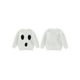 thumbnail image 2 of Baby Toddler Boys Girls Halloween Sweater, 0 3 6 9 12 18 24 Months 2T 3T Long Sleeve Crew Neck Ghost Winter Warm Knit Pullover Sweater Infant Clothes, 2 of 9