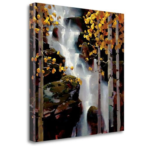 Tangletown Fine Art Waterfall By Michael Otoole, Gallery Wrap Canvas 20 x 20
