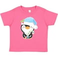 thumbnail image 3 of Inktastic Cute Christmas Penguin in Blue Hat Boys or Girls Baby T-Shirt, 3 of 5