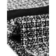 thumbnail image 5 of Chaqueta sin mangas con solapa de tweed a cuadros para mujer con bolsillos Negro S, 5 of 5