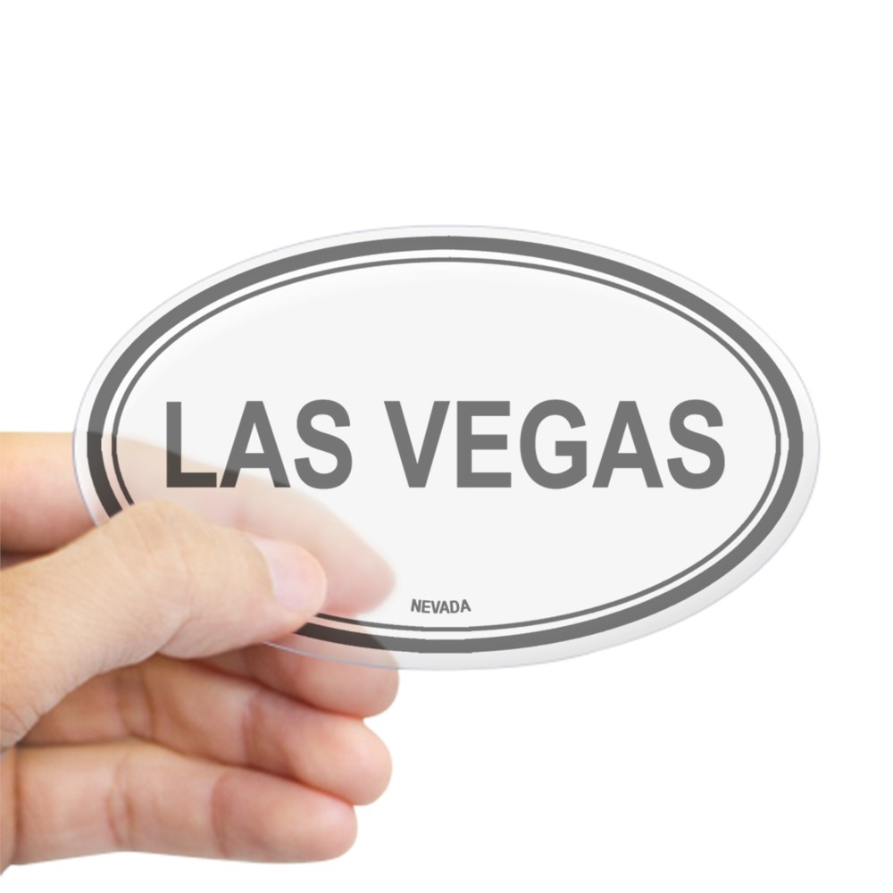 CafePress - Las Vegas (Nevada) Oval Sticker - Sticker (Oval) - Walmart.com