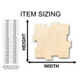 thumbnail image 2 of Unfinished Wood Puzzle Piece Interlocking Shape - Craft - up to 46" DIY 7" / 1/8", 2 of 3
