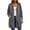 Gray, variant on Hurxie Women Casual Zip up Fleece Hoodies Tunic Sweatshirt Long Jacket Oversized Hoodie with Pockets Full Zipper Hooded for Fall Winter
