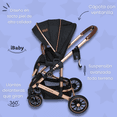 thumbnail image 3 of Carriola 4 En 1 Reversible Con Portabebé Alessia - Ibaby negro, 3 of 10