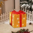 thumbnail image 6 of Pvc Gift Box Christmas Gift Box Decorations 20x20x20cm PVC Tree Base Decorative Storage for Holiday Scenes,Yellow 1Pcs JASKFLY, 6 of 9