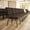 Brown Fabric/Gold Vein Frame, variant on Flash Furniture 4 Pack 18.5''W Church Chair in Burgundy Patterned Fabric with Book Rack - Gold Vein Frame