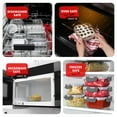 thumbnail image 4 of LammaLoe Glass Food Storage Containers with Lids, 24 Piece Airtight Glass Meal Prep Containers, Oven, Microwave & Freezer Safe Glass Storage Containers, 4 of 10