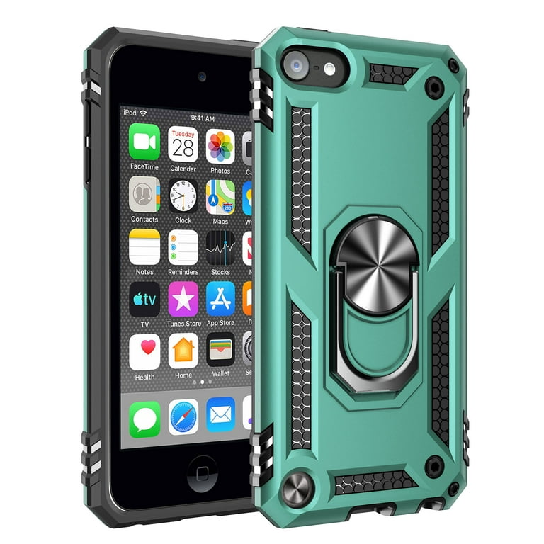 ULAK iPod Touch 7 Case for Kids iPod Touch 6 Case iPod Touch 5 Cases Shockproof Heavy Duty Kickstand Cover for Apple iPod Touch 7th 6th 5th
