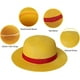 thumbnail image 5 of Sombrero de cosplay de One Piece: el sombrero de paja característico de Luffy para hombre, amarillo, protector solar de verano., 5 of 6